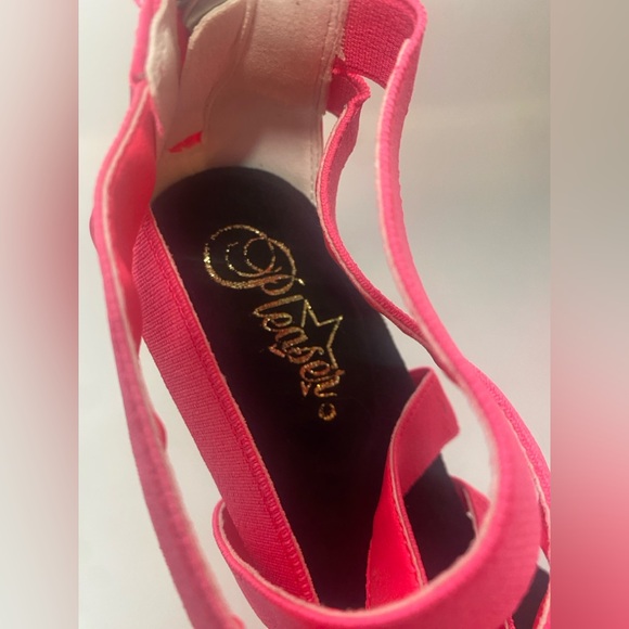 Pleaser Flamingo-869UV Neon Pink Platform Heels – Stripper Shoes - Picture 9 of 12